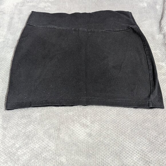 Charlotte Russe Womens Pencil Mini Skirt Size Large Black Stretch - Picture 1 of 4